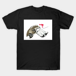 Duck-Billed Platypus with Hearts T-Shirt